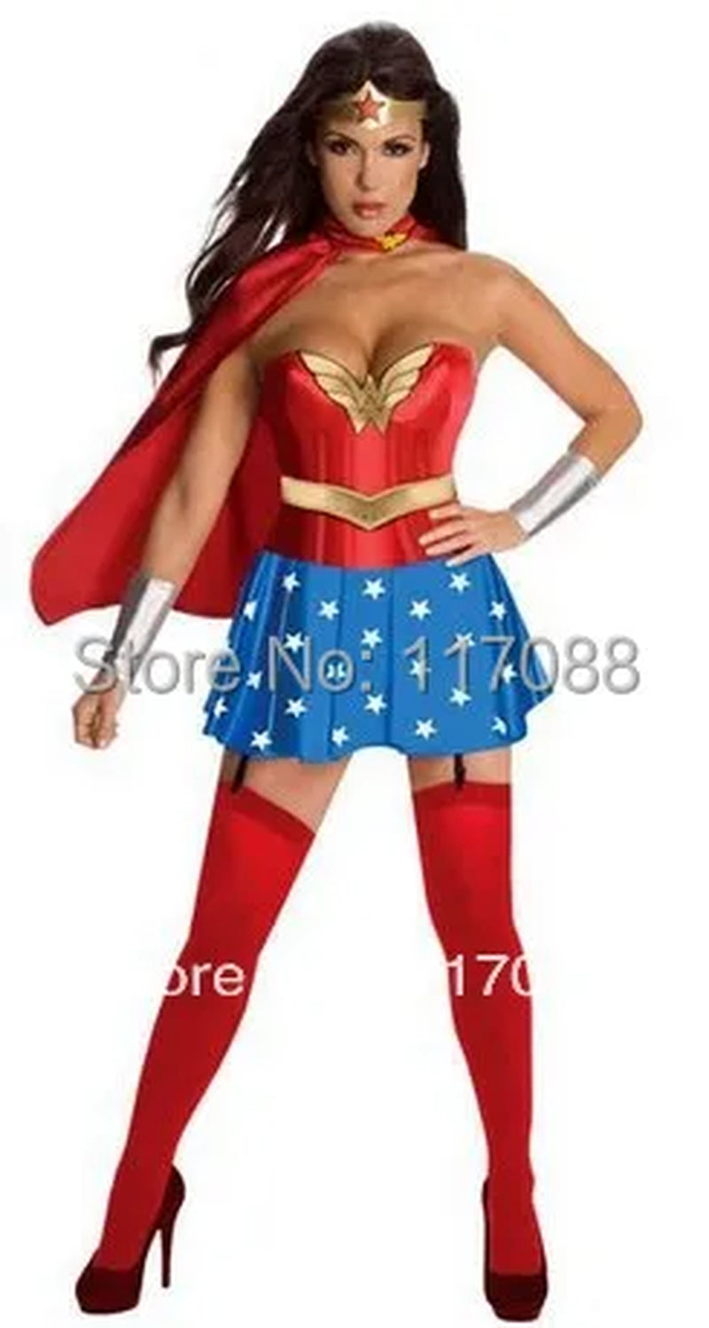 Superhero Costume for Party Free Shipping ML5201 Supergirl Holloween Adult Costume Novelty Cosplay Costumes