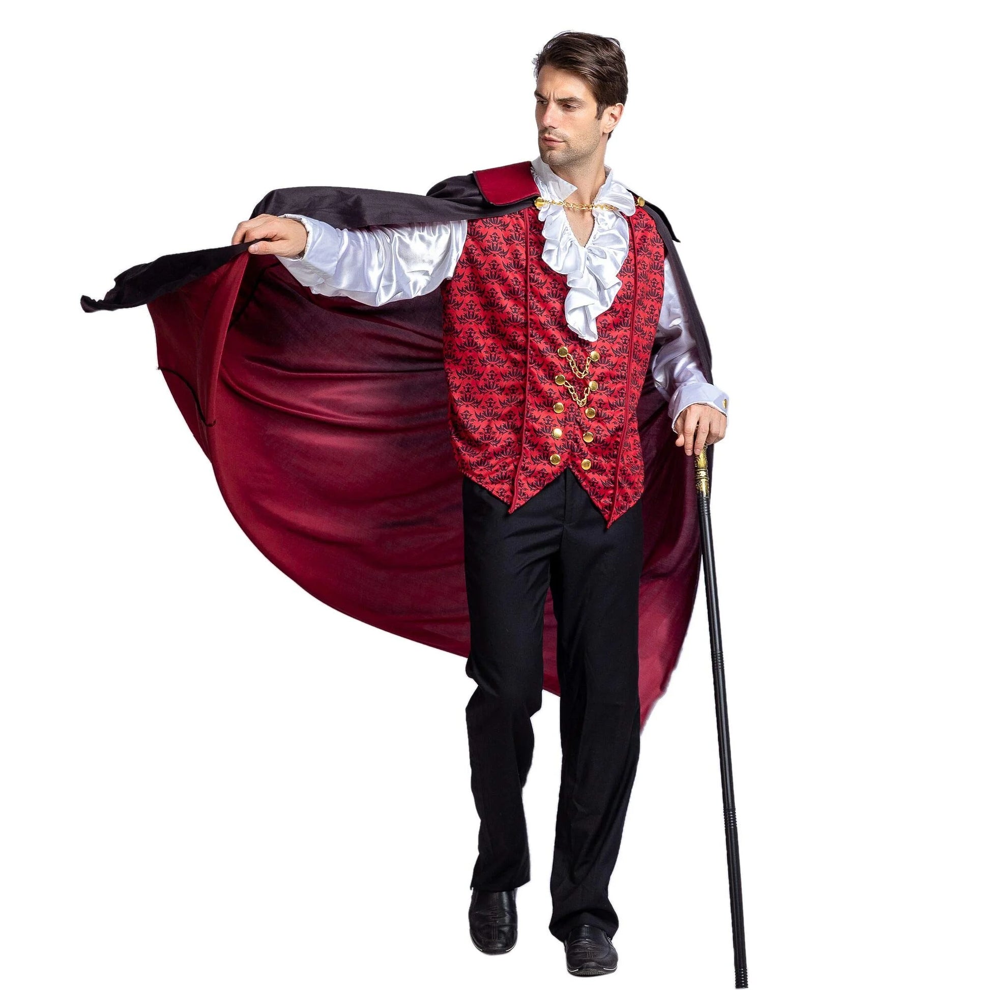 Halloween Vampire Costume Set for Adult Halloween Costumes Party Fancy Dress-Up